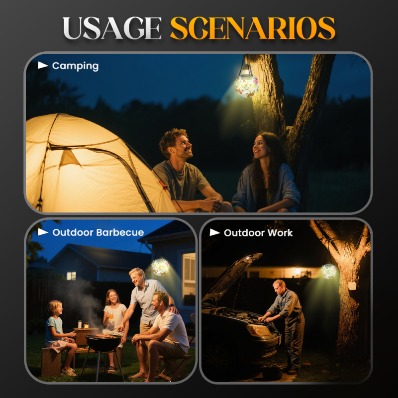 🔥Lampe Solaire Suspension en Fer – Éclairage d’Extérieur Étanche, Style Industriel & Éco-Design