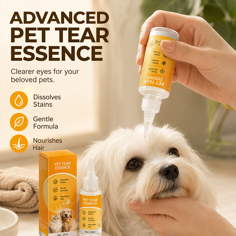 🐶 -50% | Gouttes de soin pour les yeux des animaux – Aident à réduire les taches de larmes