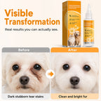 🐶 -50% | Gouttes de soin pour les yeux des animaux – Aident à réduire les taches de larmes