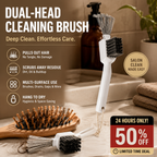 ✨🧹Outil 2-en-1 pour nettoyer les brosses à cheveux💇‍♀️, peigne multi-usage pour retirer les cheveux, avec picots en acier inoxydable et brosse à poils durs