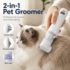 🐶 -50% | Brosse électrique de toilettage pour chiens et chats – Élimine les poils morts en douceur