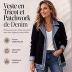 ⌛Dernier jour -50%🔥🧥Veste Femme en Maille & Denim🎁