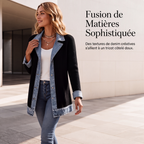 ⌛Dernier jour -50%🔥🧥Veste Femme en Maille & Denim🎁