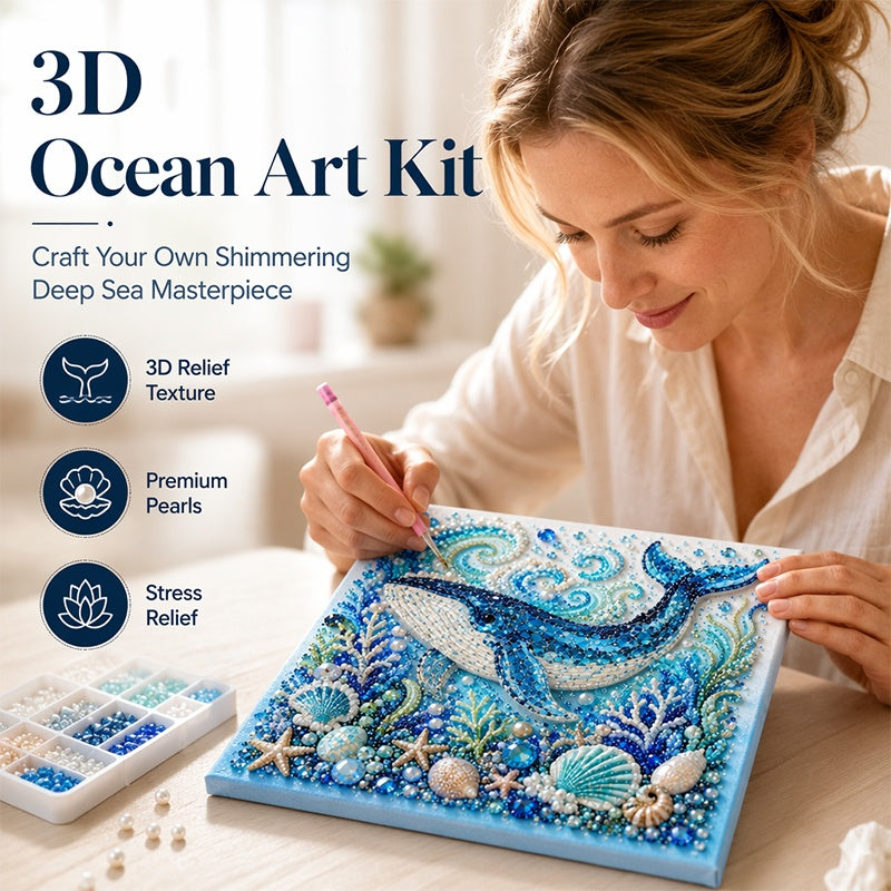Kit de peinture « Creative Ocean Life » : création de perles artificielles à faire soi-même