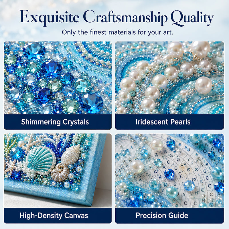 Kit de peinture « Creative Ocean Life » : création de perles artificielles à faire soi-même