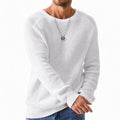 Pull moderne en maille gaufrée pour homme