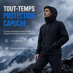 Veste softshell à capuche unisexe pour l'extérieur