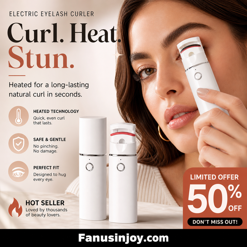 💖 ⏳ -50% | Recourbe-cils chauffant électrique rechargeable – Des cils naturellement recourbés